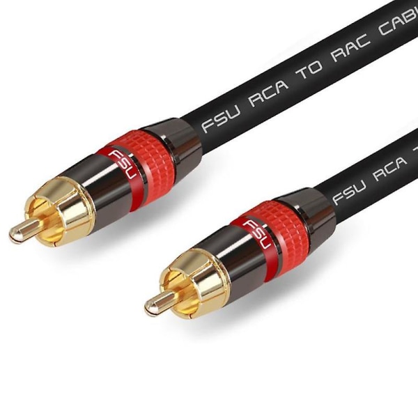 Digital Audio RCA-kabel Premium Stereo RCA till RCA Koaxial SPDIF-kabel Han Speaker Hifi Subwoofer