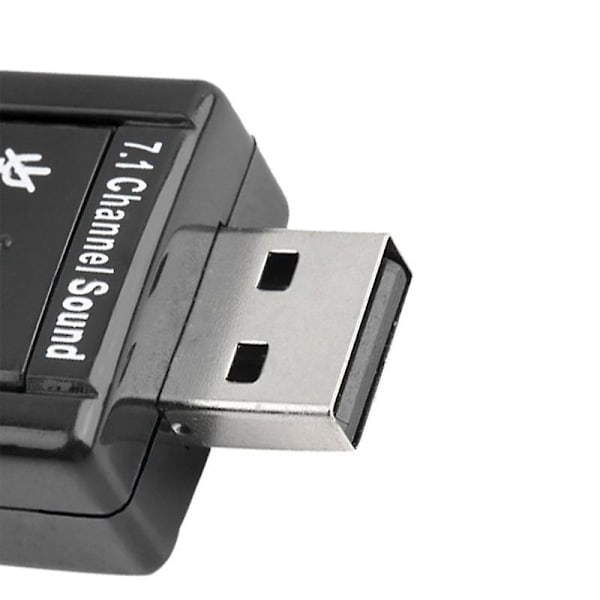 Nworld Portabelt 3.5mm Ljudkort Externt Usb 2.0 7.1 Kanal 3d Ljud Mini Adapter Hörlurs Mikrofon Gränssnitt För Pc Usb Ljudkort