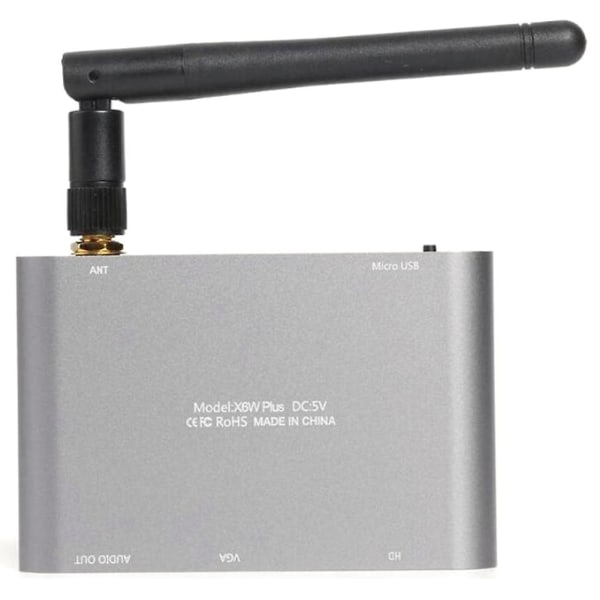 MiraScreen X6W plus 4K langaton HDMI-yhteensopiva näyttösovitin Dual Band 5GHz WiFi-vastaanotin VGA langaton näyttö