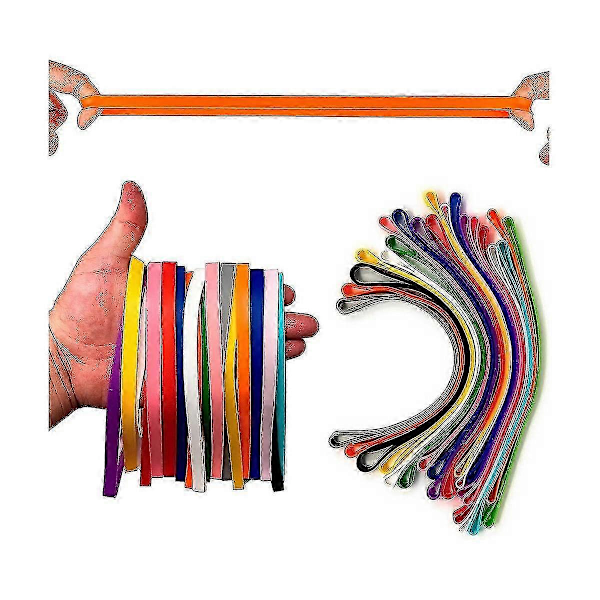 Store Gummistrikker, Tykke Gummistrikker Kraftige, Brede Gummistrikker, Gummistrikker (20 Stykker)-Bra