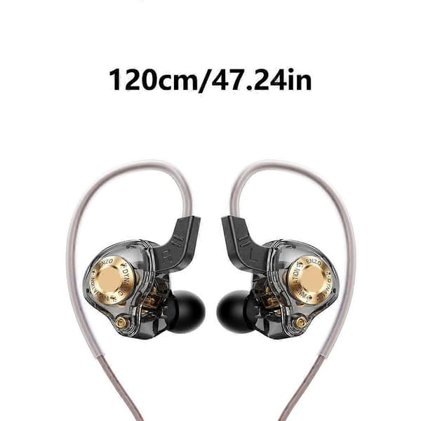 Kablede In-Ear Hovedtelefoner med Støjisolering og Dyb Baslyd