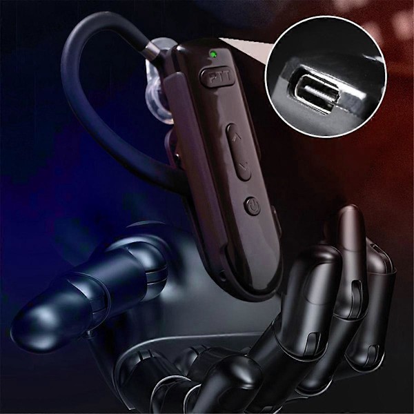 Dubbelanvänd Öronhängd Walkie-Talkie Headset 2000 Kvadratmeter Område med Walkie-Talkie Allt-I-1 Bluetooth Mini Headset