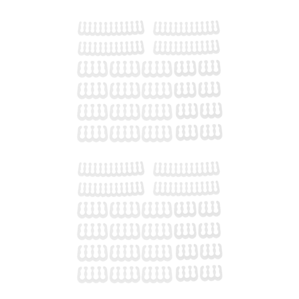 48 stk/pakke PC-kabelkam Motherboard 24-pin 8-pin 6-pin kabelkam for datamaskin, ermet opptil 3,4 mm