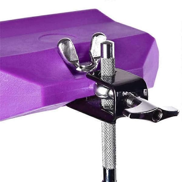 Jam Drum Block Musikinstrument Plastik med 3-sidet Montering Mellem Pitch (Lilla)