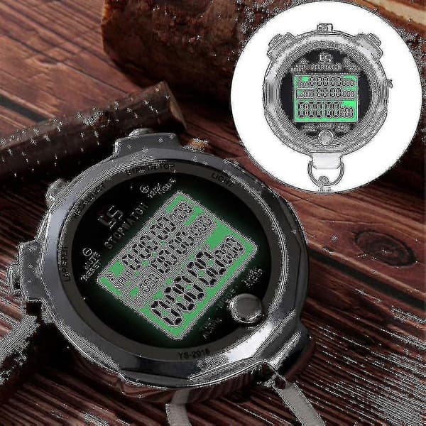 Metall Stoppeklokke Timer Med Bakgrunnsbelysning