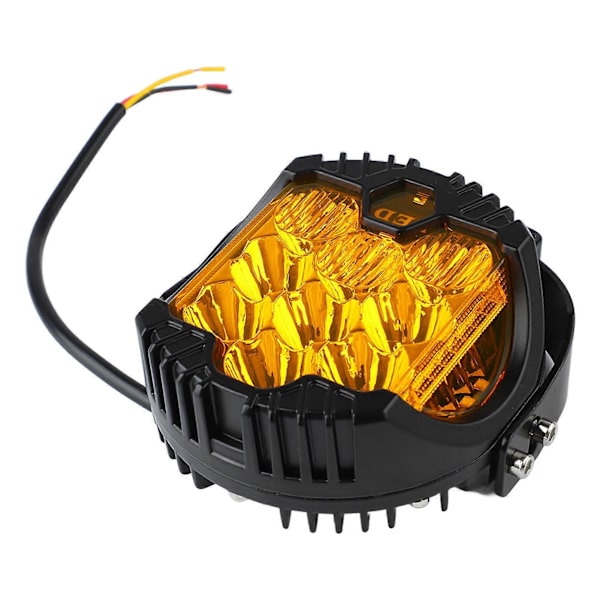 5 tommers LED-frontlykter til bil, jevn lys, IP67 vanntett, høy lysstyrke, 50W sterk effekt, arbeidslampe for Jeep, gult lys