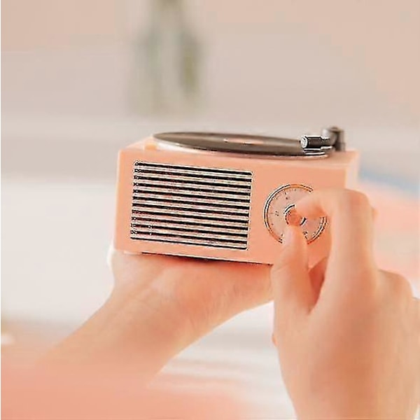 Bluetooth-langaton kaiutin, retro vinyylilevy CD-tyylinen soitin.
