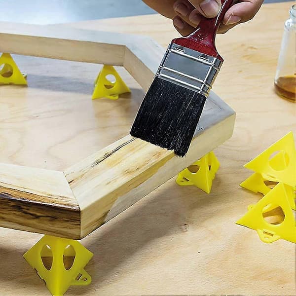 10 stk Mini Triangulære Pyramider Malerstativ Mini Lerretstativ for Trearbeid Mini Maler