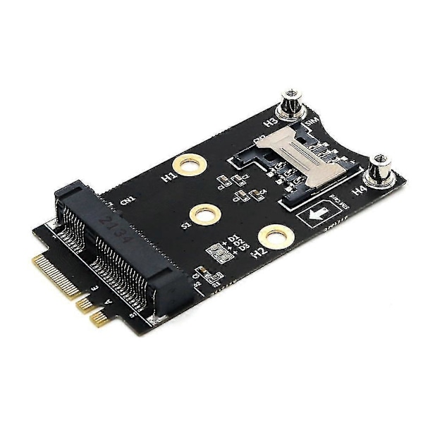 M.2 Wifi -sovitin Mini Pcie langaton verkkokortti M2 Ngff Key A+e Wifi -kortin korotuskappaleella ja -paikalla
