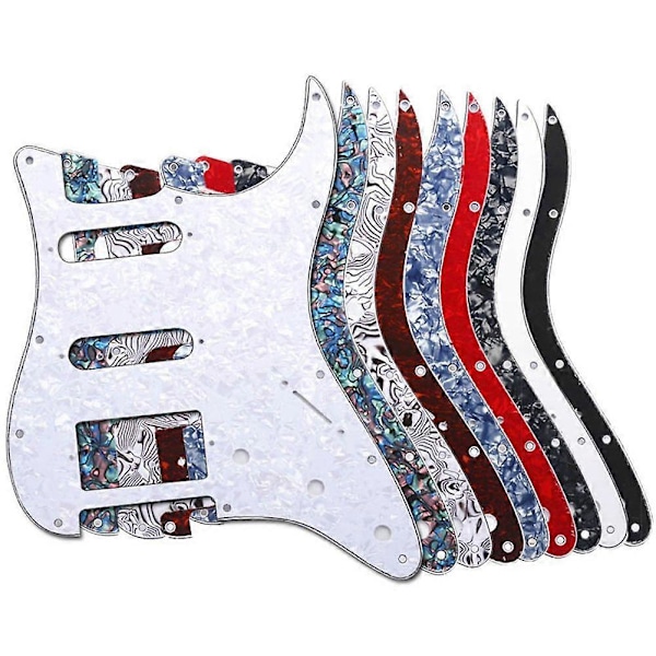 Gitartilbehør Elektrisk Gitar Pickguard Frontdeksel Elektrisk Gitar Pickguard Svart