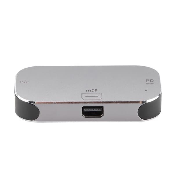 Dockingstation 3 i 1 Type C Han til Mini DP USB A Type C Hun USB C Dock til Windows til Android til OS X YEMMA