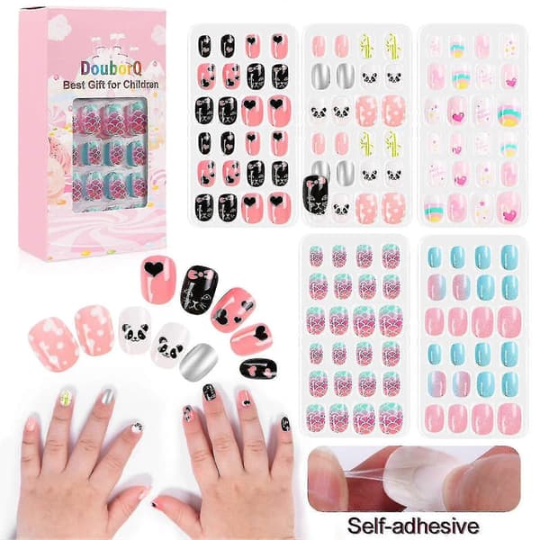 120 delar barns nagelbitar och lösnaglar set