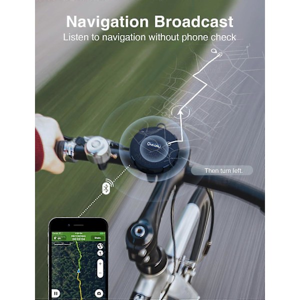 Bärbar Bluetooth-högtalare för cykel, IP65 Vattentät & Dammtät Mini Utomhus