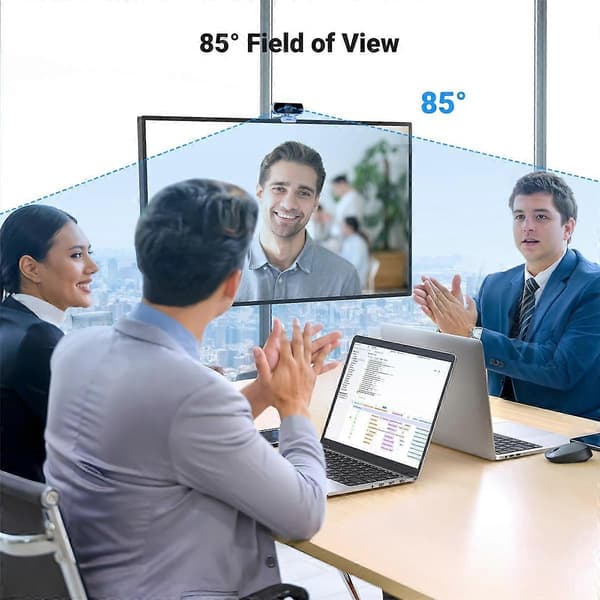 1080P Webcam Full HD Kamera til Laptop Computer USB Webcam med Dobbelt Mikrofoner til Zoom Videoopkald Webcam