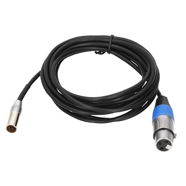 3Pin o Kabel Mini Han til XLR Hun Zinklegering Hus Kobberskal Linjeforsyninger 3 Meter