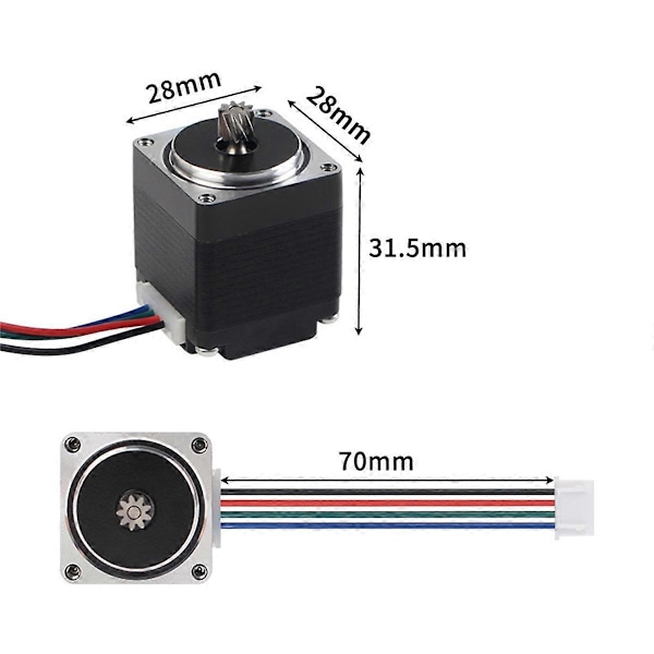 Extrudermotor med motorledning, liten storlek, 3D-skrivartillbehör