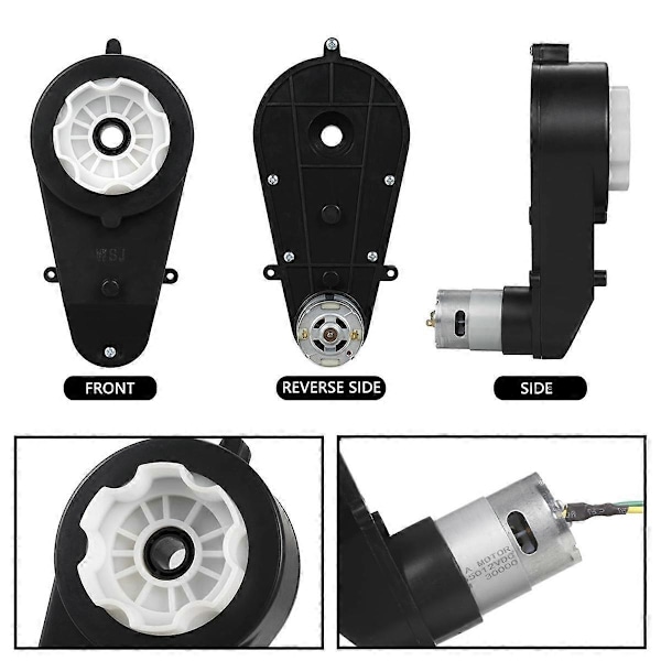 12V Barn Elbil Växellåda 30000RPM Motor 2st Elektrisk Motor Växellåda Motorcyklar Hög Hastighet RS555 Drivmotor