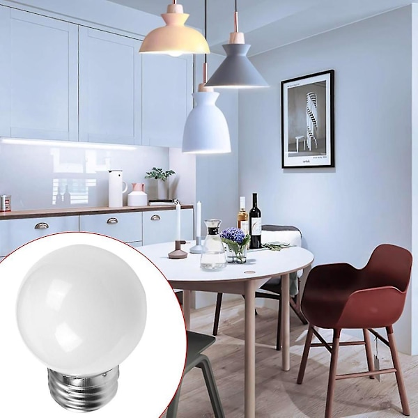 5 stk E27 0,5w Ac220v Hvit Glødelampe Dekorasjon Lampe