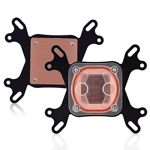 Vandkølingsblok til Intel/AMD CPU - 50mm Kobberbase