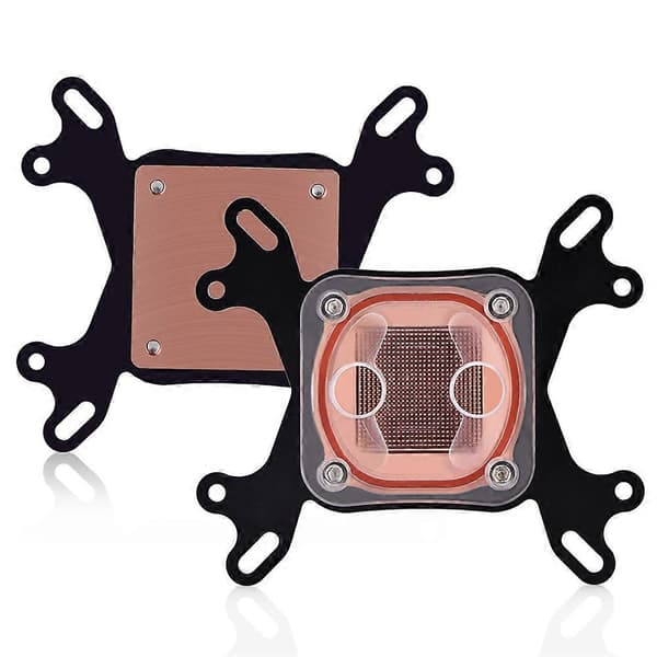 Vannkjølingsblokk for Intel/AMD CPU - 50mm Kobberbase