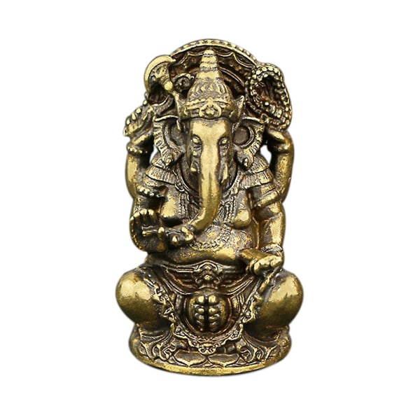 Lord Ganesha Buddhist Statue Elefantgud Skulpturer Ganesha-figurer Messing Hjemmehage Buddha des.