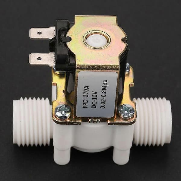 G1/2\" Magnetventil - DC 12V - NC Elektrisk Vandindløbsventil (DC 12V)
