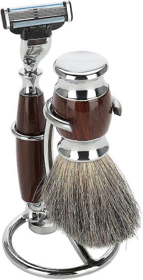 Barberkostholder, rustfri stålholder til barberkost til mænd