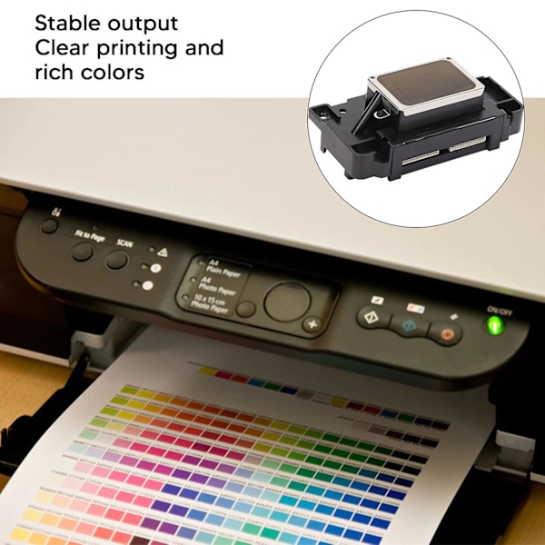 EPSON F166000 Printhode for R230/R310, Slitesterk ABS og metallmateriale, Klar utskrift med stabil utgang