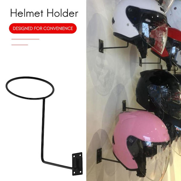 2 Pak Motorcykel Tilbehør Hjelmholder Hjelmophæng Stativ Væghængt Krog til Frakker, Hatte, Kasketter
