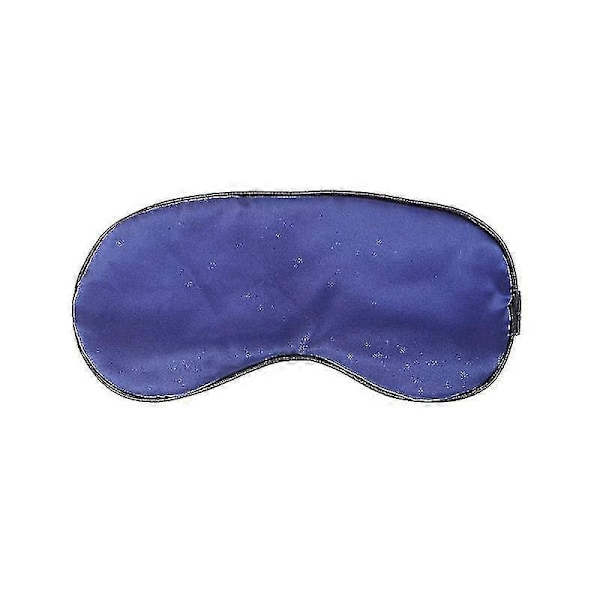 1 st Unisex Imitation Silke Sömn Vila Ögonmask Vadderad Skugga Skydd Rese Relax Hjälp Ögonbindlar Resehjälp (marinblå)
