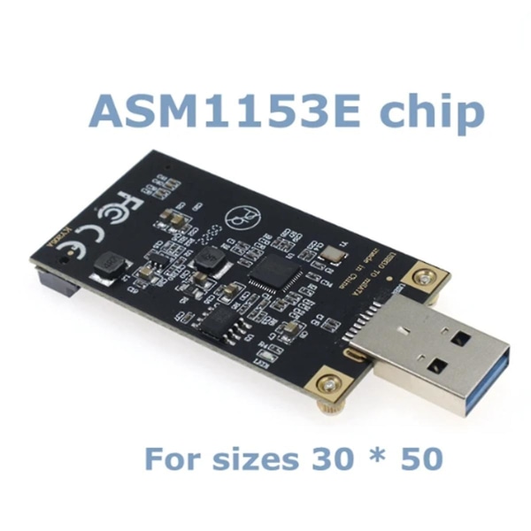 Højkvalitets Msata til usb 3.0 solid-state drev til mobil harddisk Asm1153e Chip Plug And Play Fo