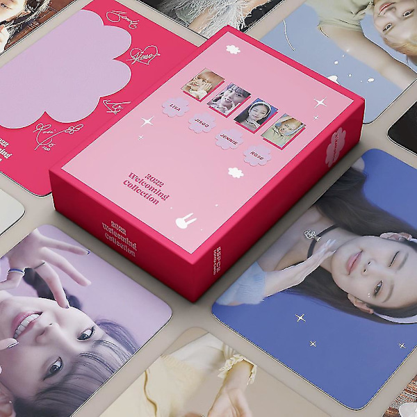 54 st/set Kpop Rose Lisa Solo Bp Nytt Album Egentillverkade Pappers Lomo Kort Rosa Fotokort Affisch Fotokort Lalisa Fans Gåva
