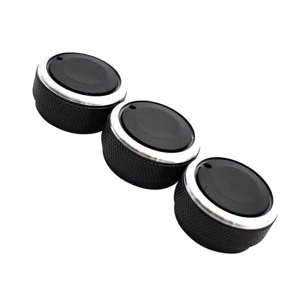 3 stk. AC-kontaktknapper Aircondition Varmekontrolknapper til Platz Vios Vitz Yaris X Sort