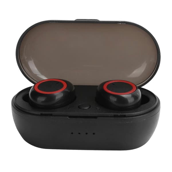 Y50 Trådløse Bluetooth Øretelefoner Bluetooth Ørepropper Stereo Hovedtelefon Bluetooth 5.0 Headset Sort Rød