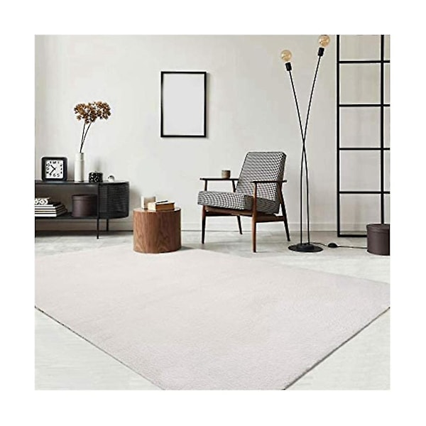 Modern fluffig kort luggmatta, halkfri undersida, tvättbar upp till 30 grader, supermjuk, pälslook, Crea