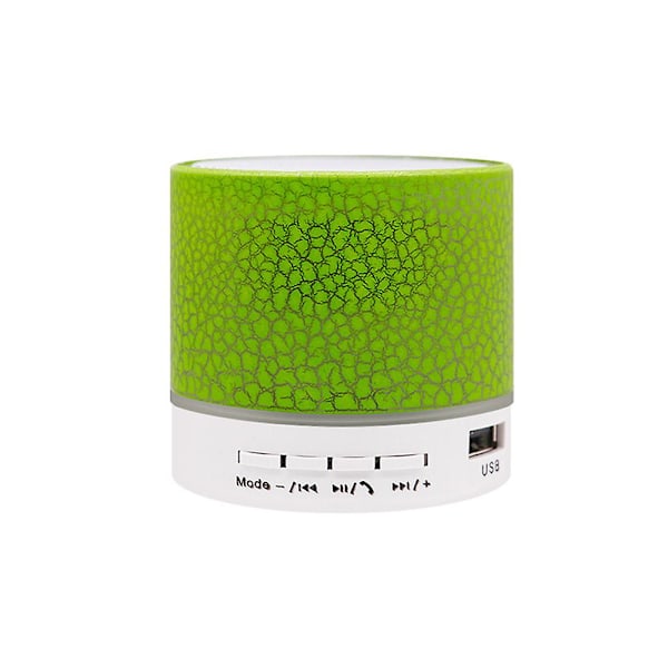 Højttalere - Bluetooth med LED - Bærbar og Mini Grøn