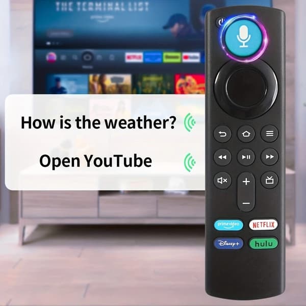 Ny stemmefjernkontroll L5B83G for Amazon Fire TV Stick Lite 4K 3. generasjon Alexa