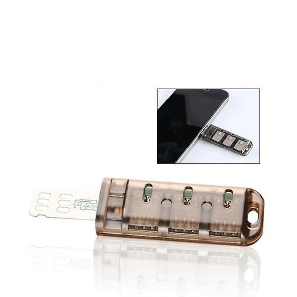 6-spors adapter Multi-Reader Mini Sim Nano med uavhengig kontrollbryter for 5/6/7/8/x