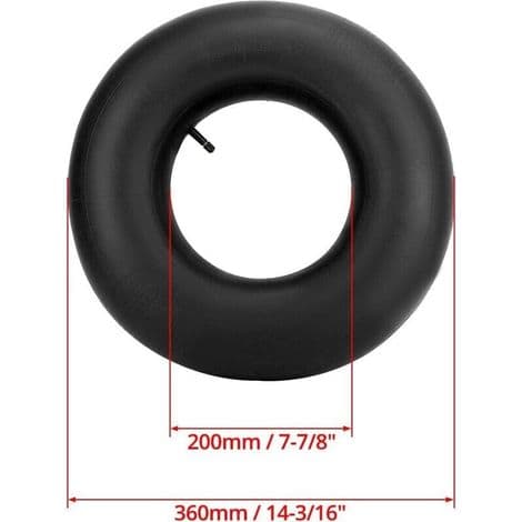 2 stk 4.80/4.00-8 Slange, Erstatningsslanger, Rett Ventil, for Gressklippere, Traller