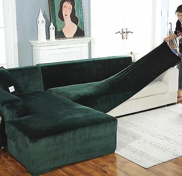 Tykk Plysj Sofatrekk Stretch Formet Sofatrekk Universal
