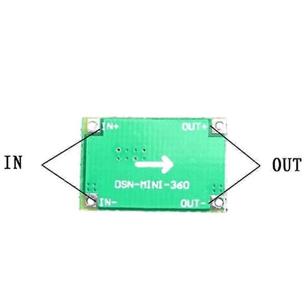 Mini DC-DC Nedtrappingsomformer Volt Regulator 5V-23V til 3.3V 6V 9V 12V HFMQV