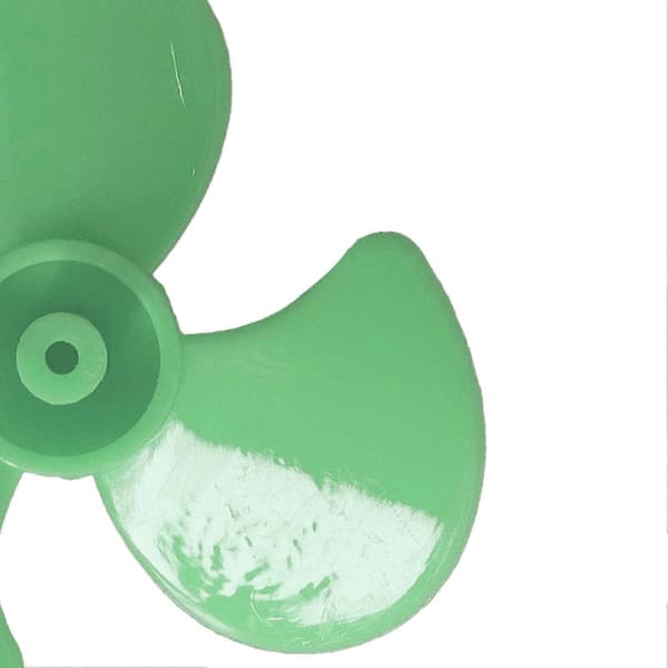10 stk. 50 mm 3-bladspropell ABS Svingpropeller Erstatning DIY Bilmodell Tilbehør Grønn