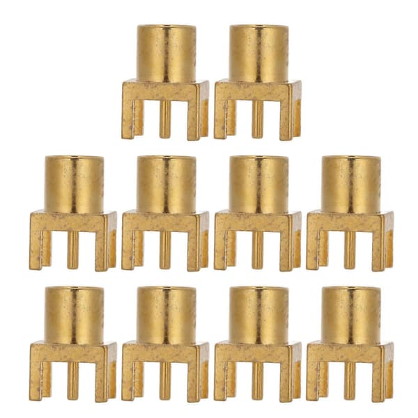 10 stk. MCX Socket PCB Lodebrett Endekontakter 4 Pin Hunnkontakt OFC Materiale 50ohm YEMAA