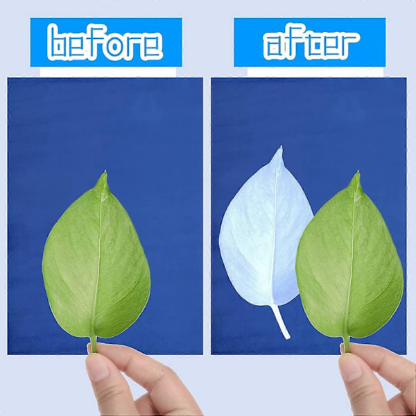 60 Ark Soltrykkpapir Blått Format A5 Høy Sensitivitet Solpapir for Kunst Håndverk DIY