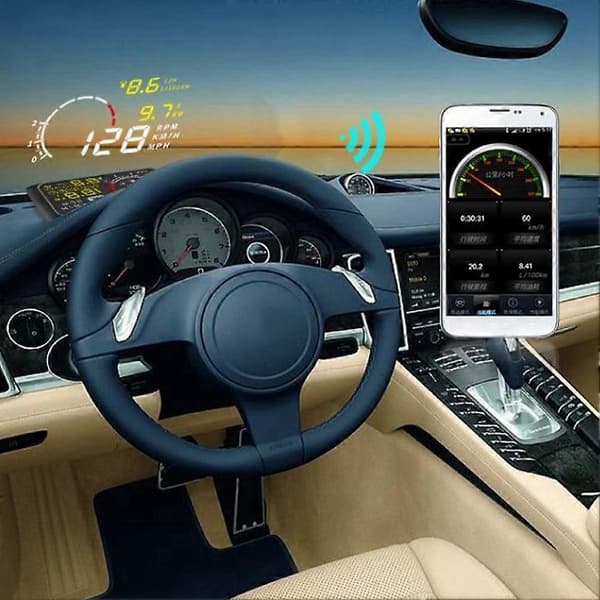 Universal 5,5 tommers Head Up Display Hastighet Smart Måler ODB2 System Biltilbehør