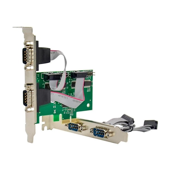 Ekspansjonskort St318 Pcie X1 Ax99100 4s Db-9 Pin Rs232 Com1 Port Multifunksjonelt Praktisk Ekspansjonskort