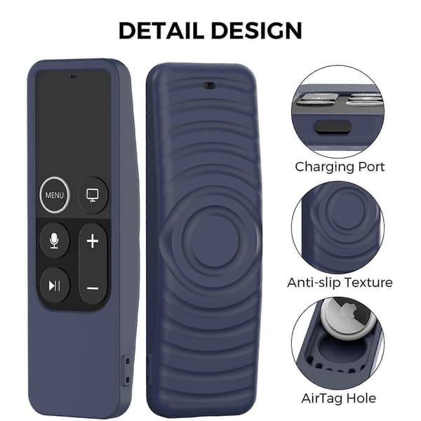 Fjärrkontroll Silikonskydd för Apple TV 4K 4:e/5:e Gen Fjärrkontrollfodral