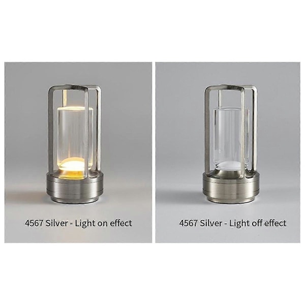 LED Sovrum Ögonskydd Avancerad Sensor Sänglampa silver