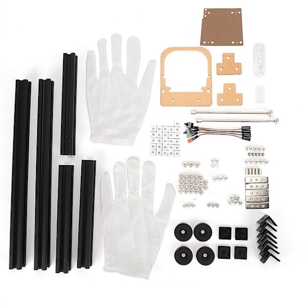 Aluminiumslegering ITX PC Kabinet Chassis til DIY Køling (Sort S)