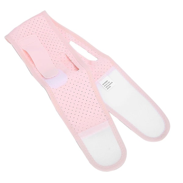 Elastiskt ansiktsformande bantningsbandage, andningsbart ansiktslyftbälte (rosa)
